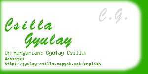 csilla gyulay business card